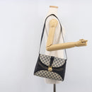 GUCCI GG Supreme Shoulder Bag PVC Navy Gold Auth ep15976-26