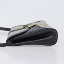 GUCCI GG Supreme Shoulder Bag PVC Navy Gold Auth ep15976-5