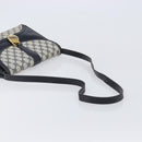 GUCCI GG Supreme Shoulder Bag PVC Navy Gold Auth ep15976-7