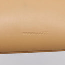 BURBERRY Hand Bag Leather Beige Gold Auth ep15977-18