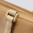 BURBERRY Hand Bag Leather Beige Gold Auth ep15977-10