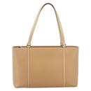 BURBERRY Hand Bag Leather Beige Gold Auth ep15977-13