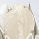 CELINE Shoulder Bag Leather White Gold Auth ep15980-25