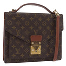 LOUIS VUITTON Monogram Monceau28 Hand Bag M51185 LV Auth ep15982-1