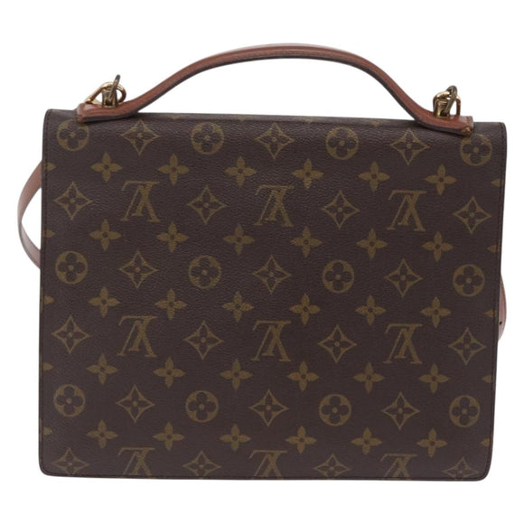 LOUIS VUITTON Monogram Monceau28 Hand Bag M51185 LV Auth ep15982