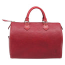 LOUIS VUITTON Epi Speedy 30 Hand Bag Castilian Red M43007 LV Auth ep15983A-3