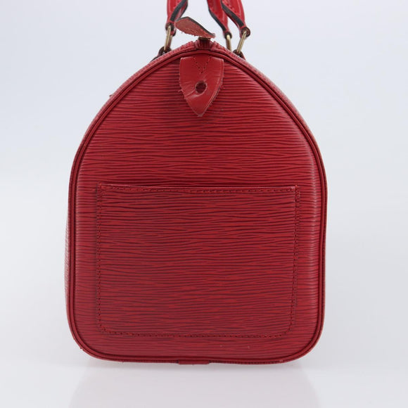LOUIS VUITTON Epi Speedy 30 Hand Bag Castilian Red M43007 LV Auth ep15983A