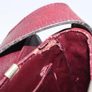 CELINE Shoulder Bag Leather Bordeaux Gold Auth ep15984-11