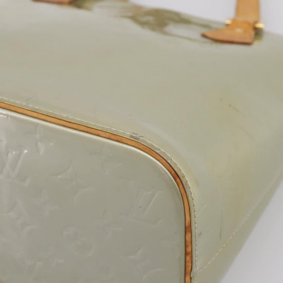 LOUIS VUITTON Monogram Vernis Houston Hand Bag Gris M91053 LV Auth ep15992
