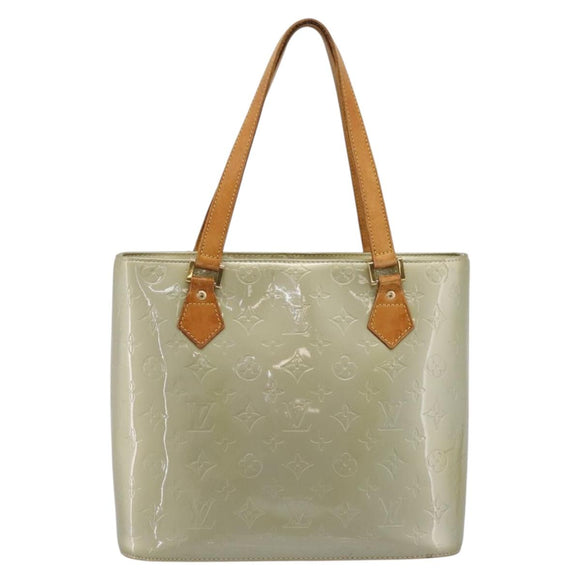 LOUIS VUITTON Monogram Vernis Houston Hand Bag Gris M91053 LV Auth ep15992