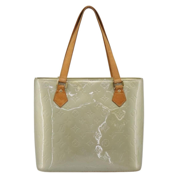 LOUIS VUITTON Monogram Vernis Houston Hand Bag Gris M91053 LV Auth ep15992