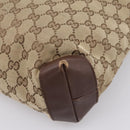 GUCCI GG Canvas Tote Bag Beige Silver 019 0402 Auth ep15996-16
