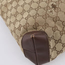 GUCCI GG Canvas Tote Bag Beige Silver 019 0402 Auth ep15996-17