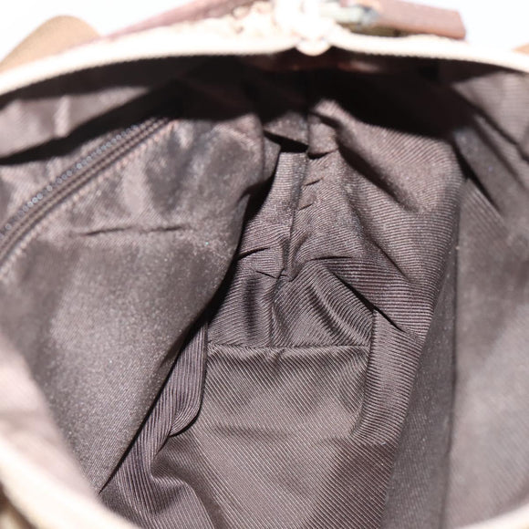 GUCCI GG Canvas Tote Bag Beige Silver 019 0402 Auth ep15996