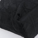 Christian Dior Canage Hand Bag Nylon Black Silver Auth ep15999-15