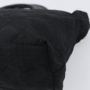 Christian Dior Canage Hand Bag Nylon Black Silver Auth ep15999-16