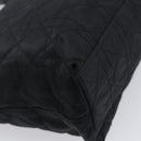 Christian Dior Canage Hand Bag Nylon Black Silver Auth ep15999-9