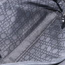 Christian Dior Canage Hand Bag Nylon Black Silver Auth ep15999-11