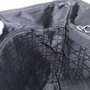 Christian Dior Canage Hand Bag Nylon Black Silver Auth ep15999-17