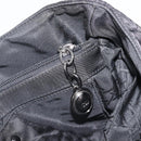 Christian Dior Canage Hand Bag Nylon Black Silver Auth ep15999-21