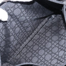 Christian Dior Canage Hand Bag Nylon Black Silver Auth ep15999-22