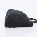 Christian Dior Canage Hand Bag Nylon Black Silver Auth ep15999-3