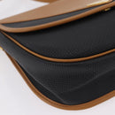 SAINT LAURENT Shoulder Bag PVC Canvas Black Gold Auth ep16000A-12