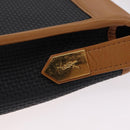 SAINT LAURENT Shoulder Bag PVC Canvas Black Gold Auth ep16000A-16