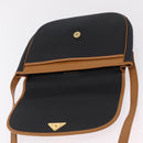 SAINT LAURENT Shoulder Bag PVC Canvas Black Gold Auth ep16000A-18
