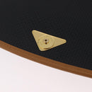 SAINT LAURENT Shoulder Bag PVC Canvas Black Gold Auth ep16000A-19