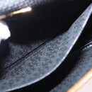 SAINT LAURENT Shoulder Bag PVC Canvas Black Gold Auth ep16000A-26