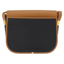 SAINT LAURENT Shoulder Bag PVC Canvas Black Gold Auth ep16000A-3