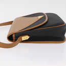 SAINT LAURENT Shoulder Bag PVC Canvas Black Gold Auth ep16000A-6