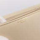 CELINE Shoulder Bag Leather Ivory Gold Auth ep16002-19