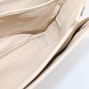 CELINE Shoulder Bag Leather Ivory Gold Auth ep16002-22