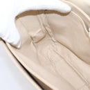 CELINE Shoulder Bag Leather Ivory Gold Auth ep16002-23