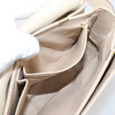 CELINE Shoulder Bag Leather Ivory Gold Auth ep16002-24