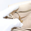 CELINE Shoulder Bag Leather Ivory Gold Auth ep16002-26