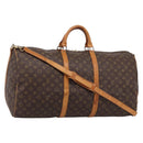 LOUIS VUITTON Monogram Keepall Bandouliere 60 Boston Bag M41412 LV Auth ep16005-1