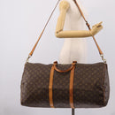 LOUIS VUITTON Monogram Keepall Bandouliere 60 Boston Bag M41412 LV Auth ep16005-25