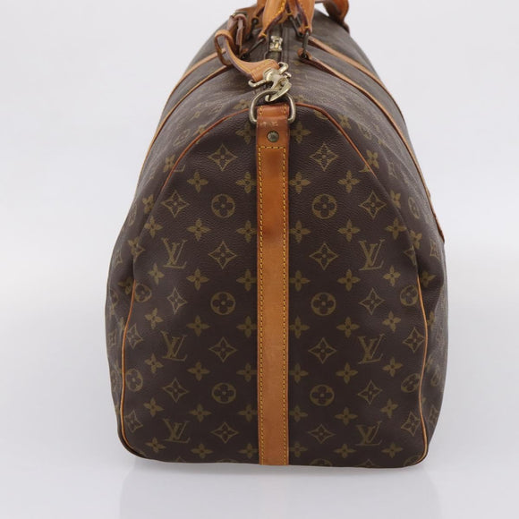LOUIS VUITTON Monogram Keepall Bandouliere 60 Boston Bag M41412 LV Auth ep16005