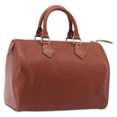 LOUIS VUITTON Epi Speedy 25 Hand Bag Brown M43013 LV Auth ep16007A-1