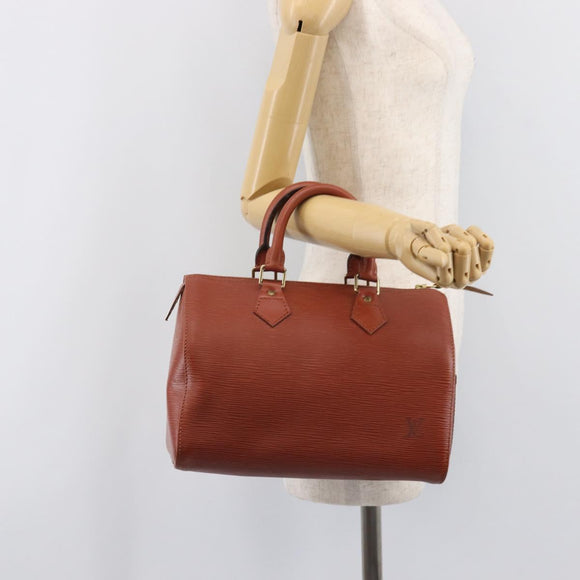 LOUIS VUITTON Epi Speedy 25 Hand Bag Brown M43013 LV Auth ep16007A