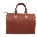 LOUIS VUITTON Epi Speedy 25 Hand Bag Brown M43013 LV Auth ep16007A-2