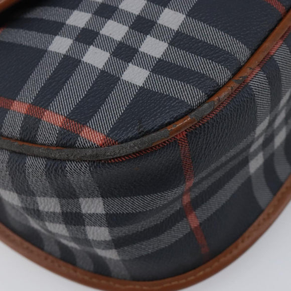 Burberrys Nova Check Shoulder Bag PVC Navy Auth ep16012