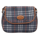 Burberrys Nova Check Shoulder Bag PVC Navy Auth ep16012-2