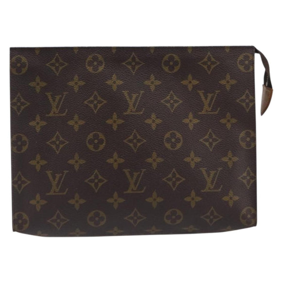 LOUIS VUITTON Monogram Poche Toilette 26 Pouch M47542 LV Auth ep16013