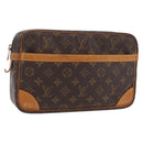 LOUIS VUITTON Monogram Compiegne 28 Clutch Bag M51845 LV Auth ep16014-1