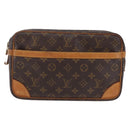 LOUIS VUITTON Monogram Compiegne 28 Clutch Bag M51845 LV Auth ep16014-2