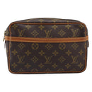LOUIS VUITTON Monogram Compiegne 23 Clutch Bag M51847 LV Auth ep16015-13